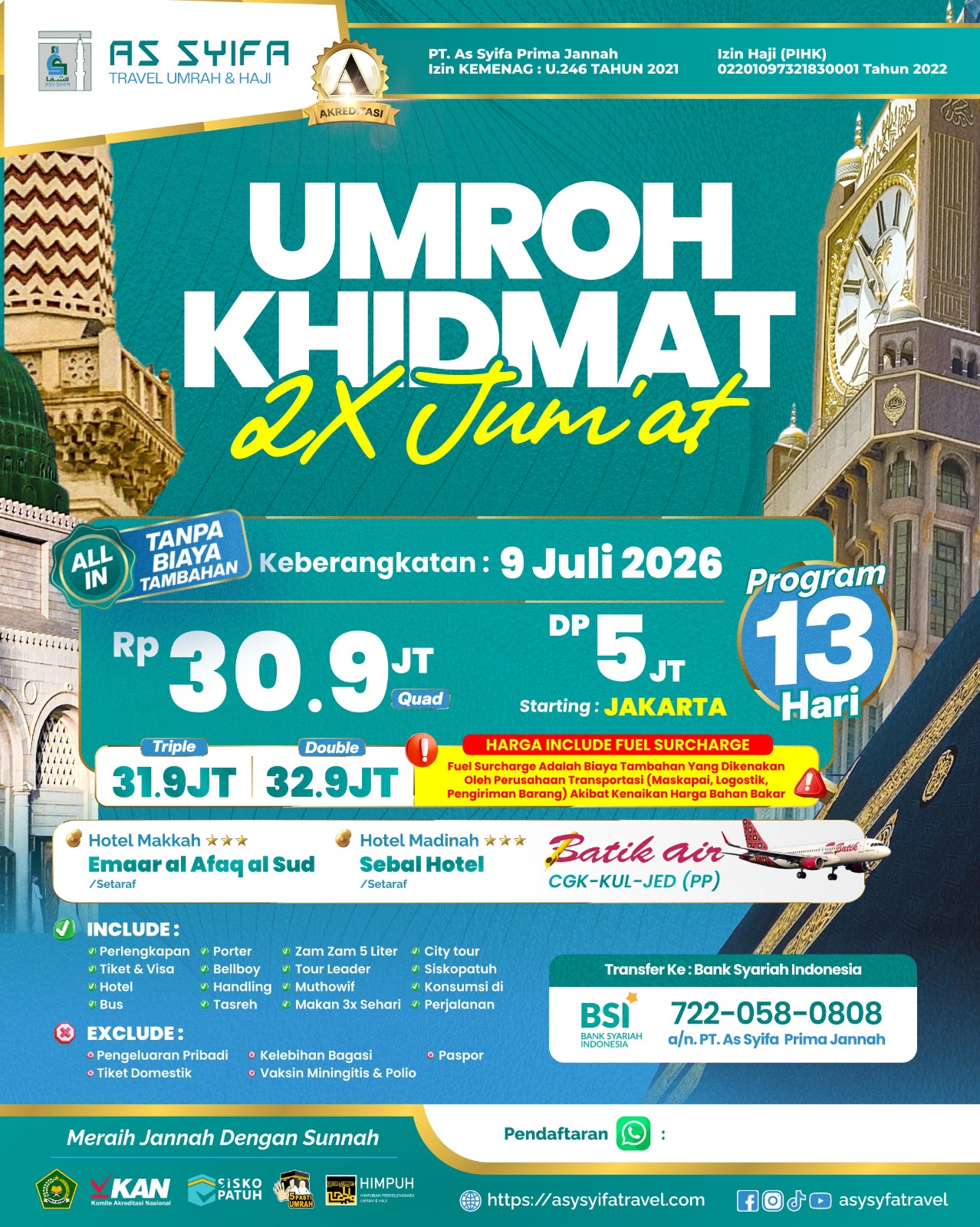 UMRAH KHIDMAT JULI 2026