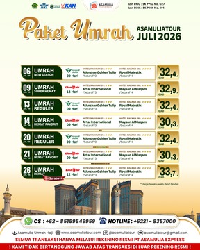UMRAH SUPER HEMAT  13 HARI (09 JULI 2026) 