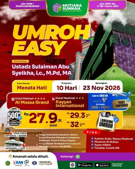 UMROH EASY 23 NOVEMBER 2026