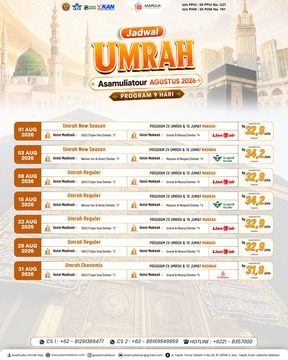 UMRAH REGULER  9 HARI (08 Aug 2026) 