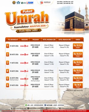UMRAH REGULER  9 HARI (11 Aug 2026) 