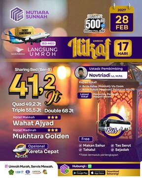 UMROH ITIKAF 28 FEBRUARI 2027 - BUS 1