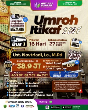 UMROH ITIKAF 27 FEBRUARI 2027 - BUS 1