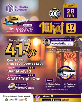 UMROH ITIKAF 28 FEBRUARI 2027 - BUS 1