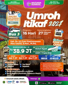 UMROH ITIKAF 27 FEBRUARI 2027 - BUS 3