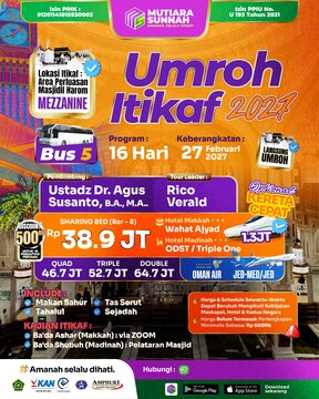 UMROH ITIKAF 27 FEBRUARI 2027 - BUS 5
