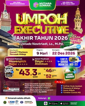 UMROH EXECUTIVE AKHIR TAHUN 22 DESEMBER 2026