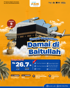 Umrah ASIK: 21 September 2026