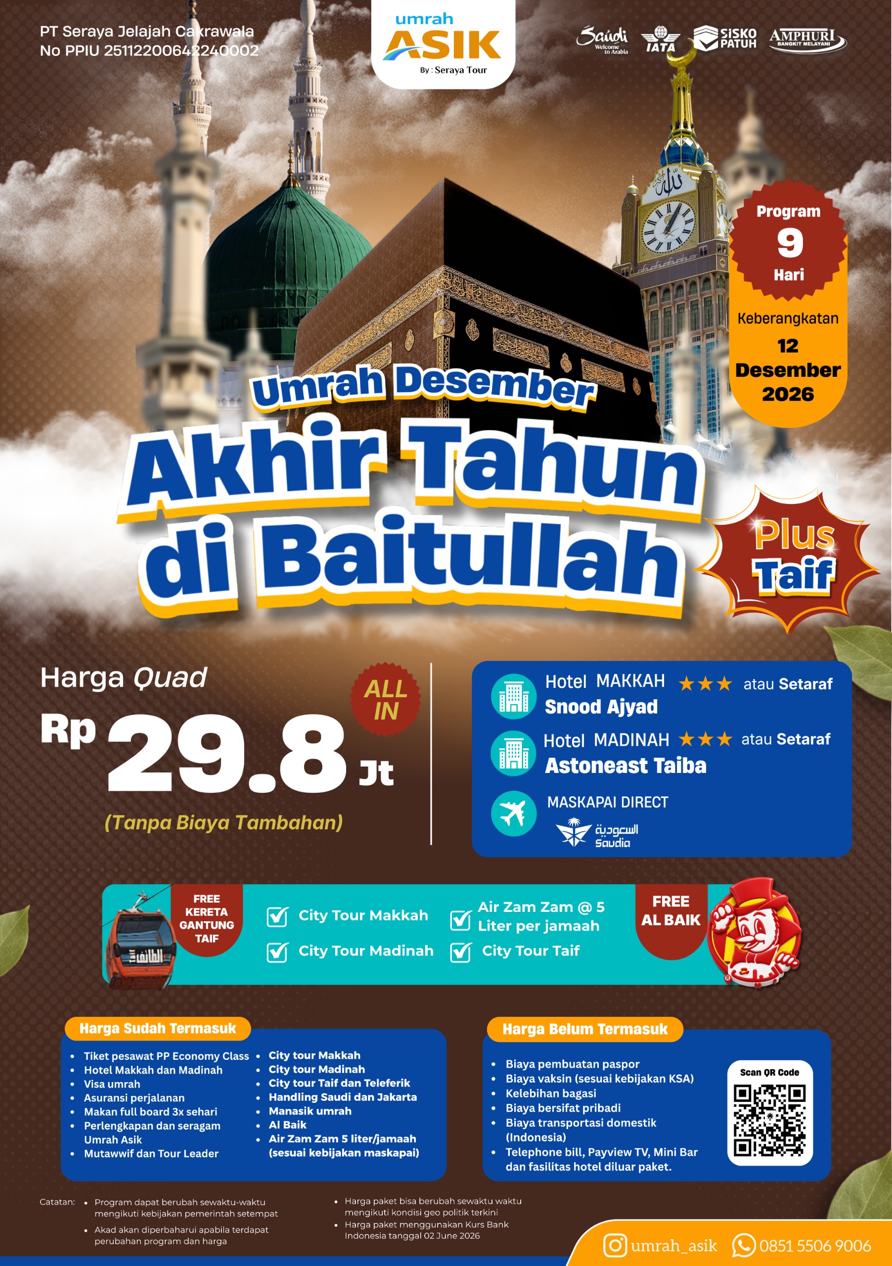 Umrah ASIK: 12 Desember 2026