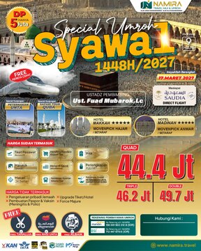 PAKET UMROH SYAWAL GOLD 17 MARET 2027