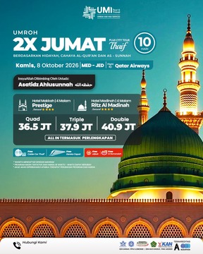 UMROH 2X JUMAT PLUS THAIF 10 HARI 8 OKTOBER 2026