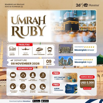 Umrah Ruby Qatar Airways 08 November 2026