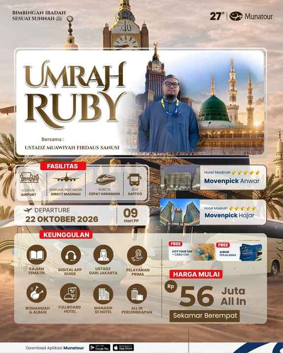 Umrah Ruby Landing Madinah 22 Oktober 2026