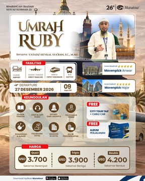 Umrah Ruby Garuda Landing Madinah 27 Desember 2026