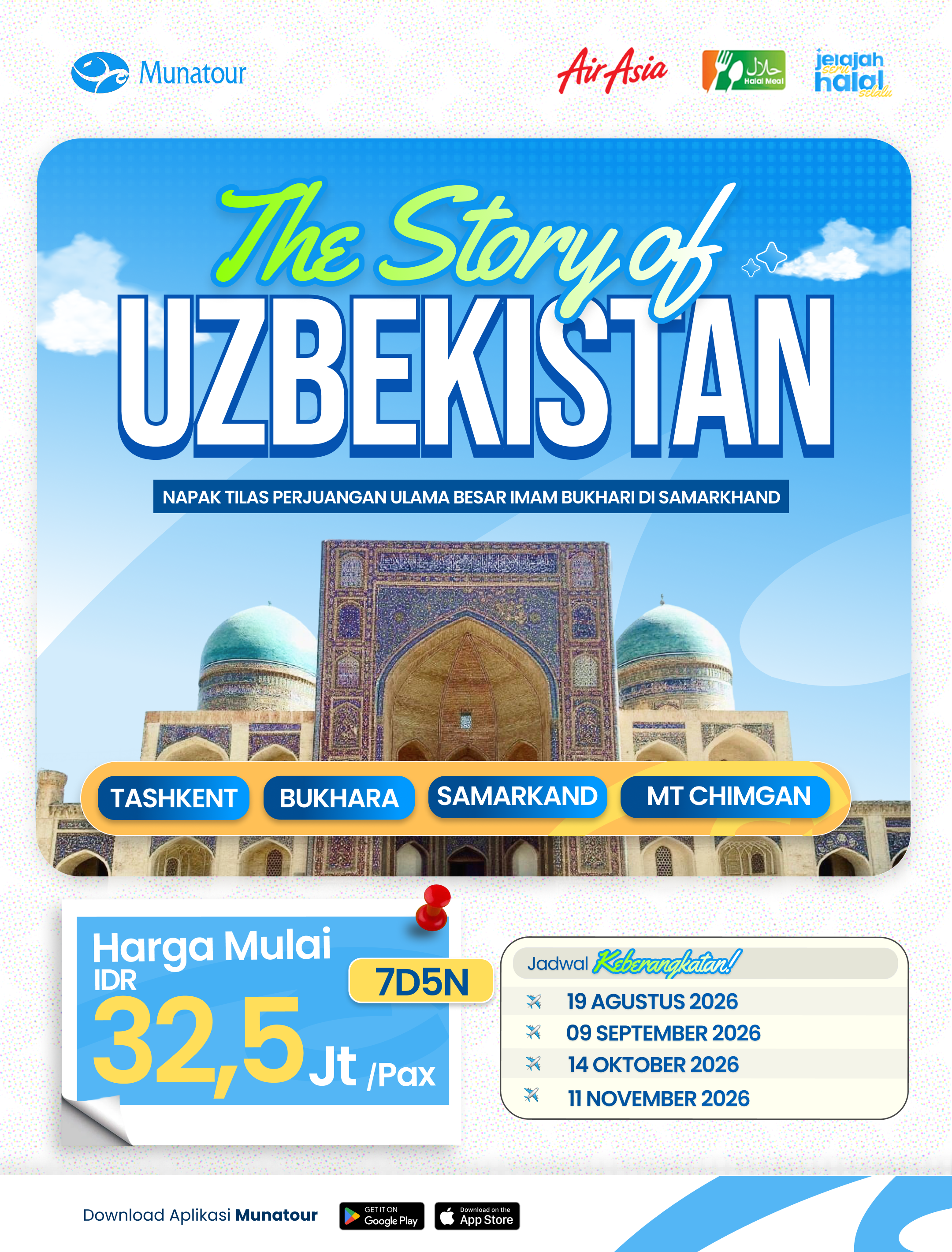The Story of Uzbekistan 7 Hari 5 Malam Napak Tilas Perjuangan Ulama Besar Imam Bukhari 