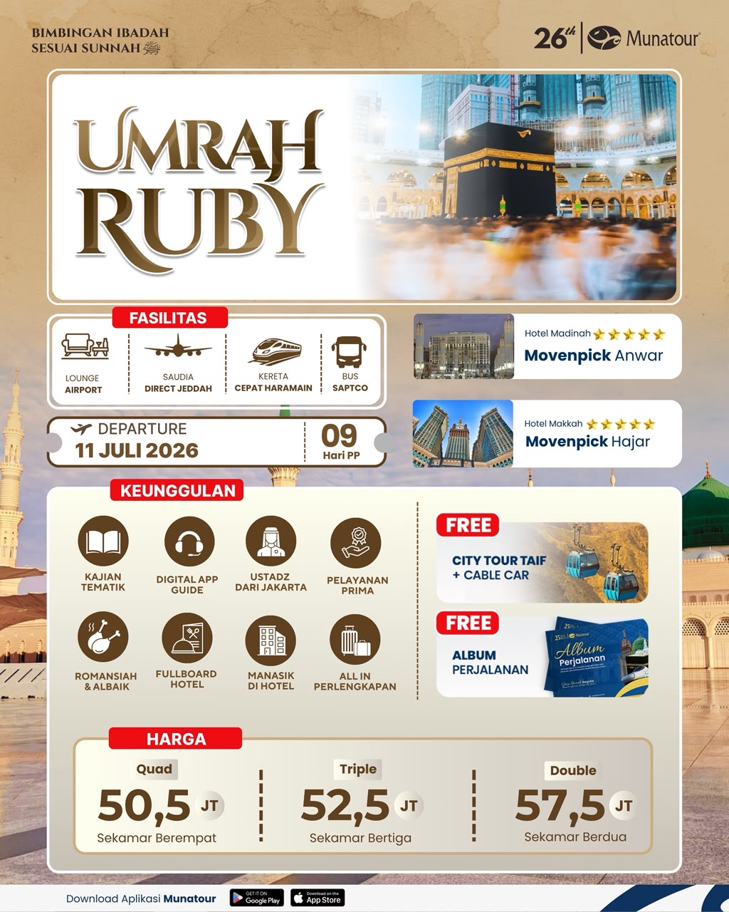 Umrah Ruby Landing Jeddah 11 Juli 2026