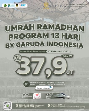 UMRAH RAMADHAN 13 HARI BY GARUDA INDONESA