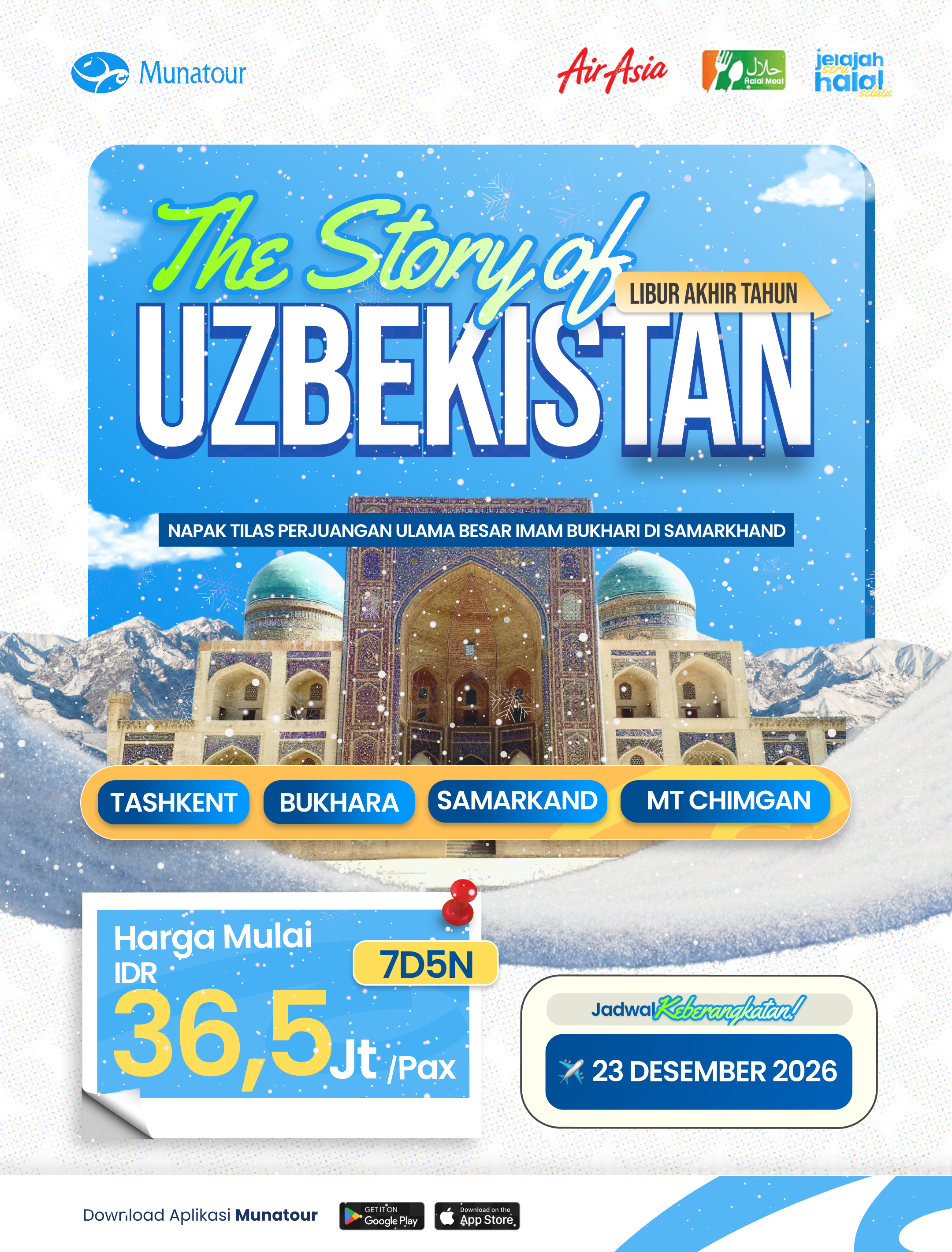 The Story of Uzbekistan Akhir Tahun : Napak Tilas Perjuangan Ulama Besar Imam Bukhari di Samarkand