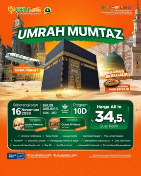 16 NOVEMBER 2026 UMRAH MUMTAZ