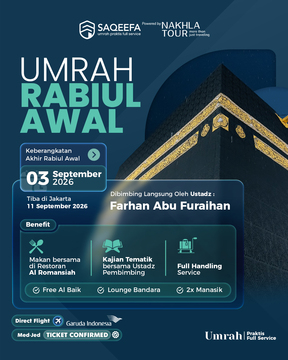 UMROH SAQEEFA RABIUL AWAL 03 SEPTEMBER 2026