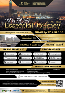 UMROH ESSENTIAL JOURNEY OKTOBER (GOLD) VOL. III 2026