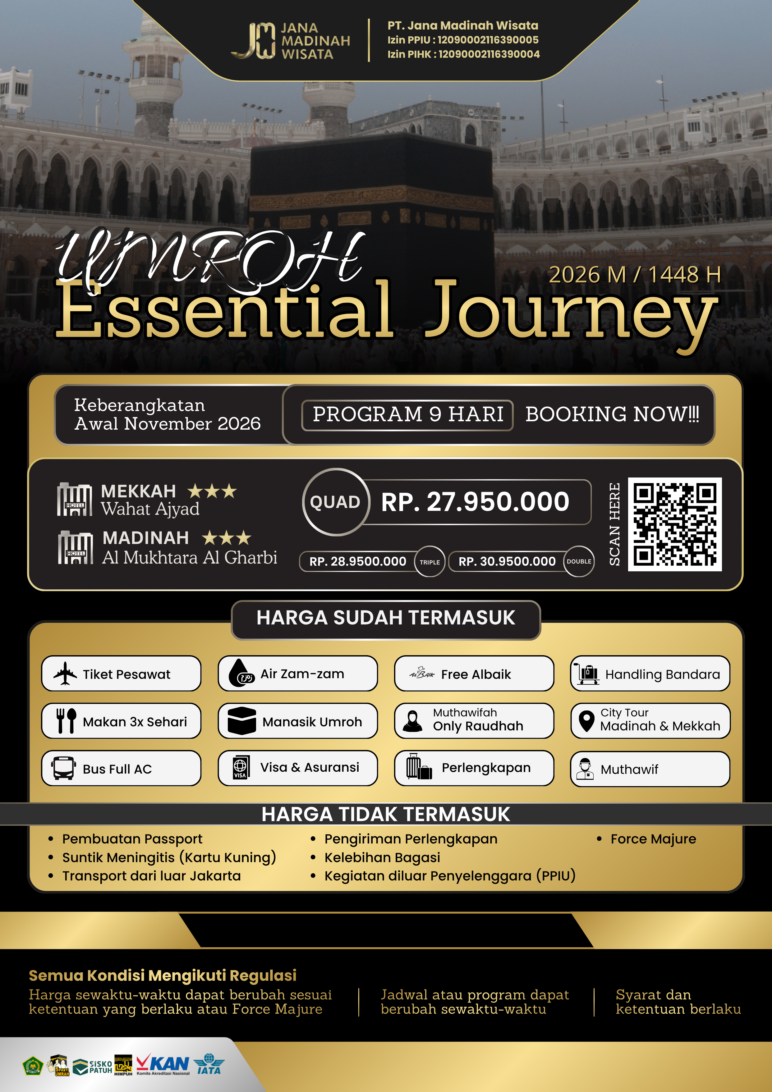 UMROH ESSENTIAL JOURNEY NOVEMBER (GOLD) VOL. III 2026