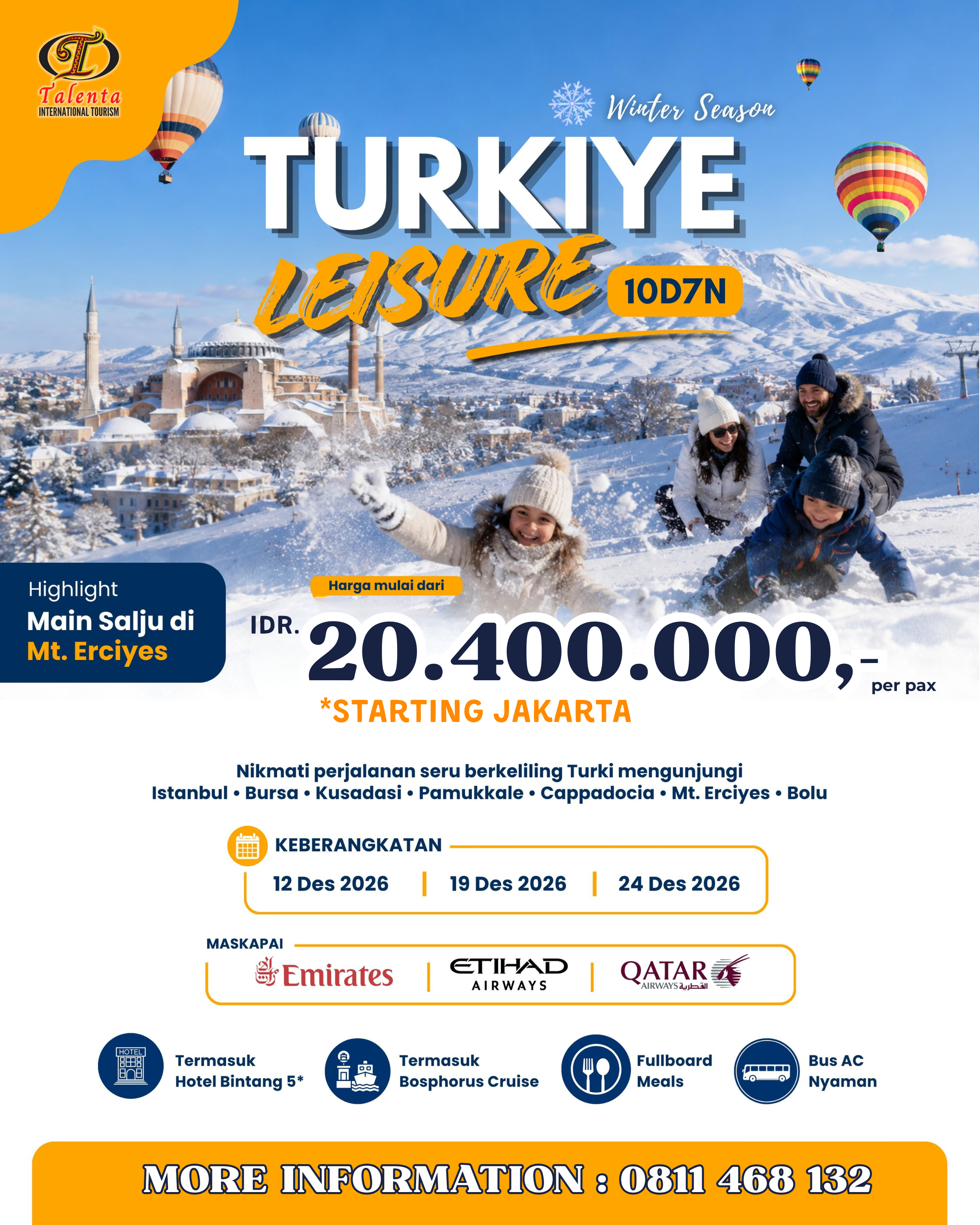 TURKEY LEISURE SPECIAL WINTER SEASON