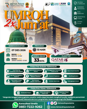 Umroh 2x Jumatan 07 Desember 2026