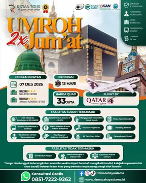 Umroh 2x Jumatan 07 Desember 2026