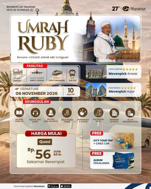 Umrah Ruby Saudia Airlines 06 November 2026
