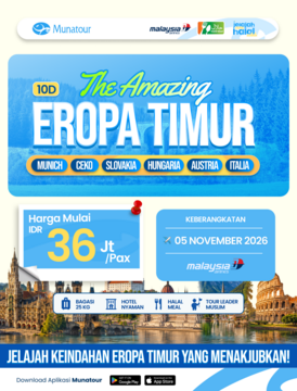 🌍 10 Day Halal Tour Eropa Timur Periode Oktober & November