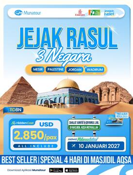 🕌 Jejak Rasul 3 Negara Periode Januari 2027