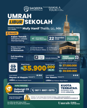 UMROH SAQEEFA LIBURAN AKHIR TAHUN 22 DESEMBER 2026
