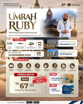 Umrah Ruby Garuda Landing Jeddah 28 Desember 2026