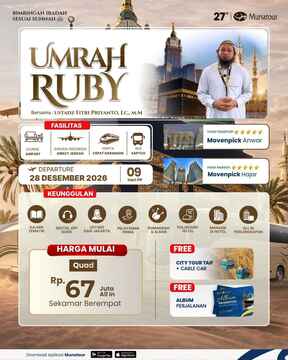 Umrah Ruby Garuda Landing Jeddah 28 Desember 2026
