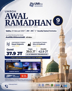 UMROH AWAL RAMADHAN 9 HARI 13 FEBRUARI 2027