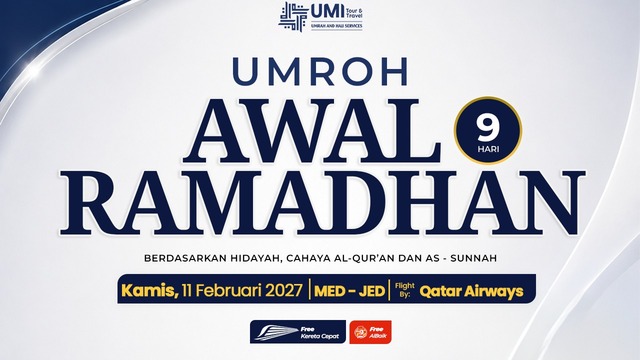 UMROH AWAL RAMADHAN 9 HARI 11 FEBRUARI 2027