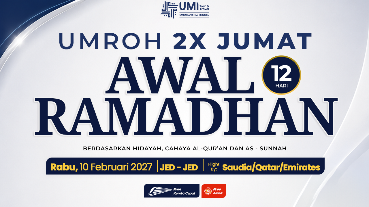 UMROH AWAL RAMADHAN 2X JUMAT 12 HARI 10 FEBRUARI 2027