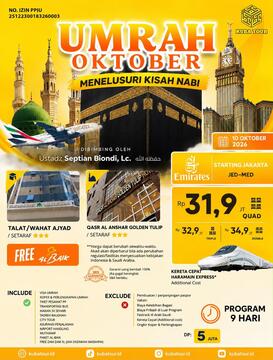 UMRAH OKTOBER 2026 - Menelusuri Kisah Nabi
