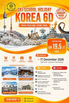 SKI SCHOOL HOLIDAY – KOREA TOUR 6D