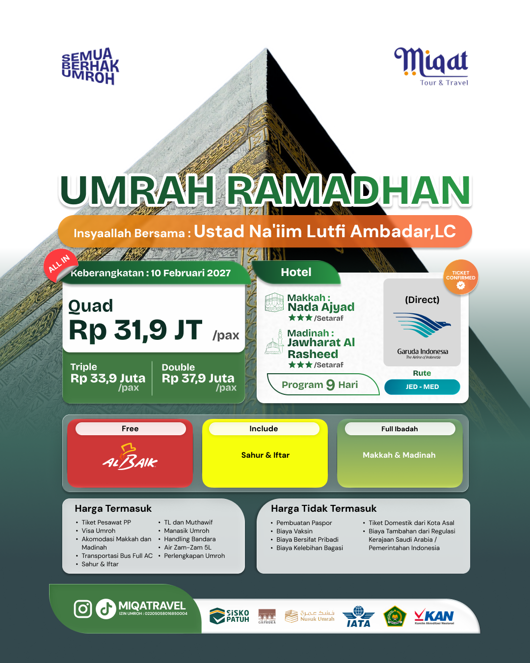 UMRAH RAMADHAN DIRECT FLIGHT !!!