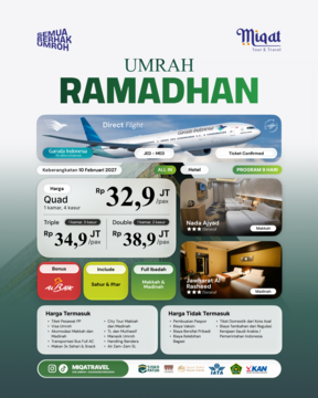 UMRAH RAMADHAN DIRECT FLIGHT !!!