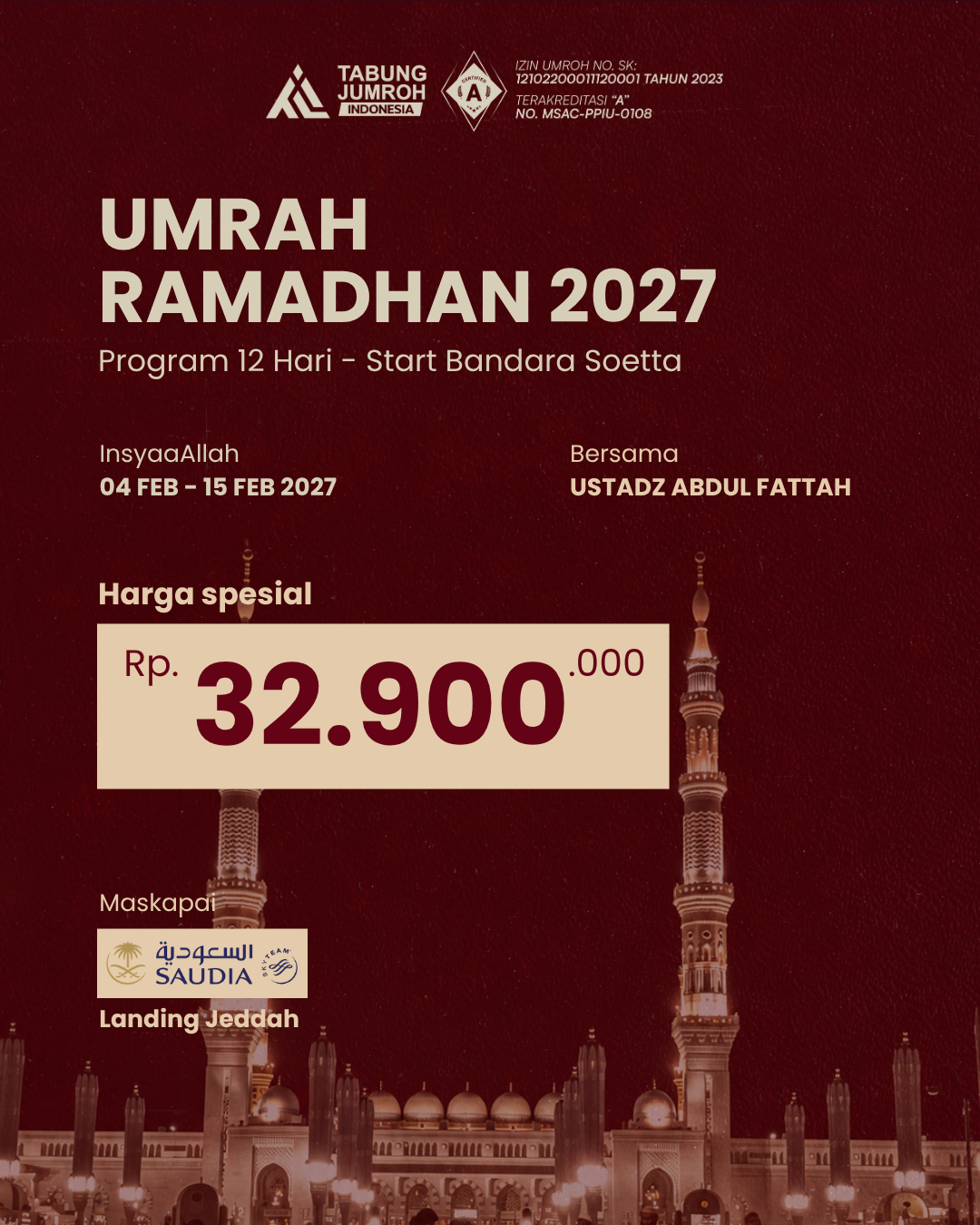 UMROH AWAL RAMADHAN 12 HARI | BASIC