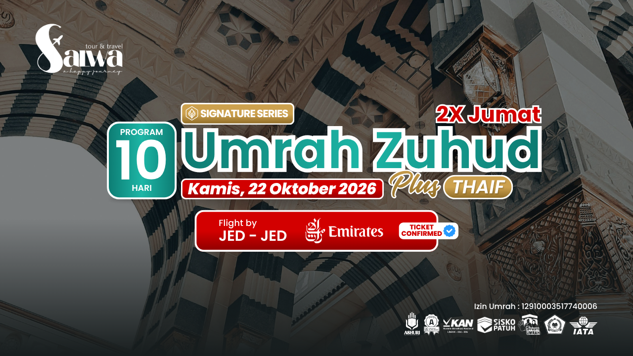 UMRAH ZUHUD SIGNATURE 10 HARI 22 OKTOBER 2026