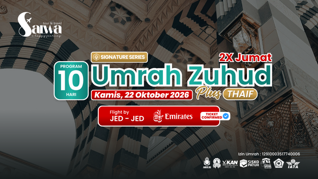 UMRAH ZUHUD SIGNATURE 10 HARI 22 OKTOBER 2026