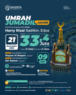 UMROH SAQEEFA 21 NOVEMBER 2026
