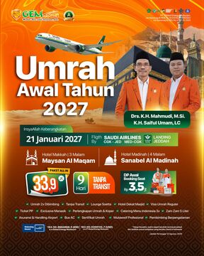 21 JANUARI 2027 UMRAH AWAL TAHUN