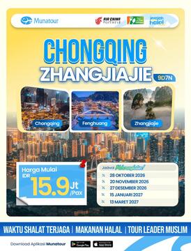 Tour Chongqing  Zhangjiajie 2026 - 2027