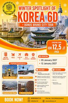 WINTER SPOTLIGHT OF KOREA 6D - 12 Januari 2027