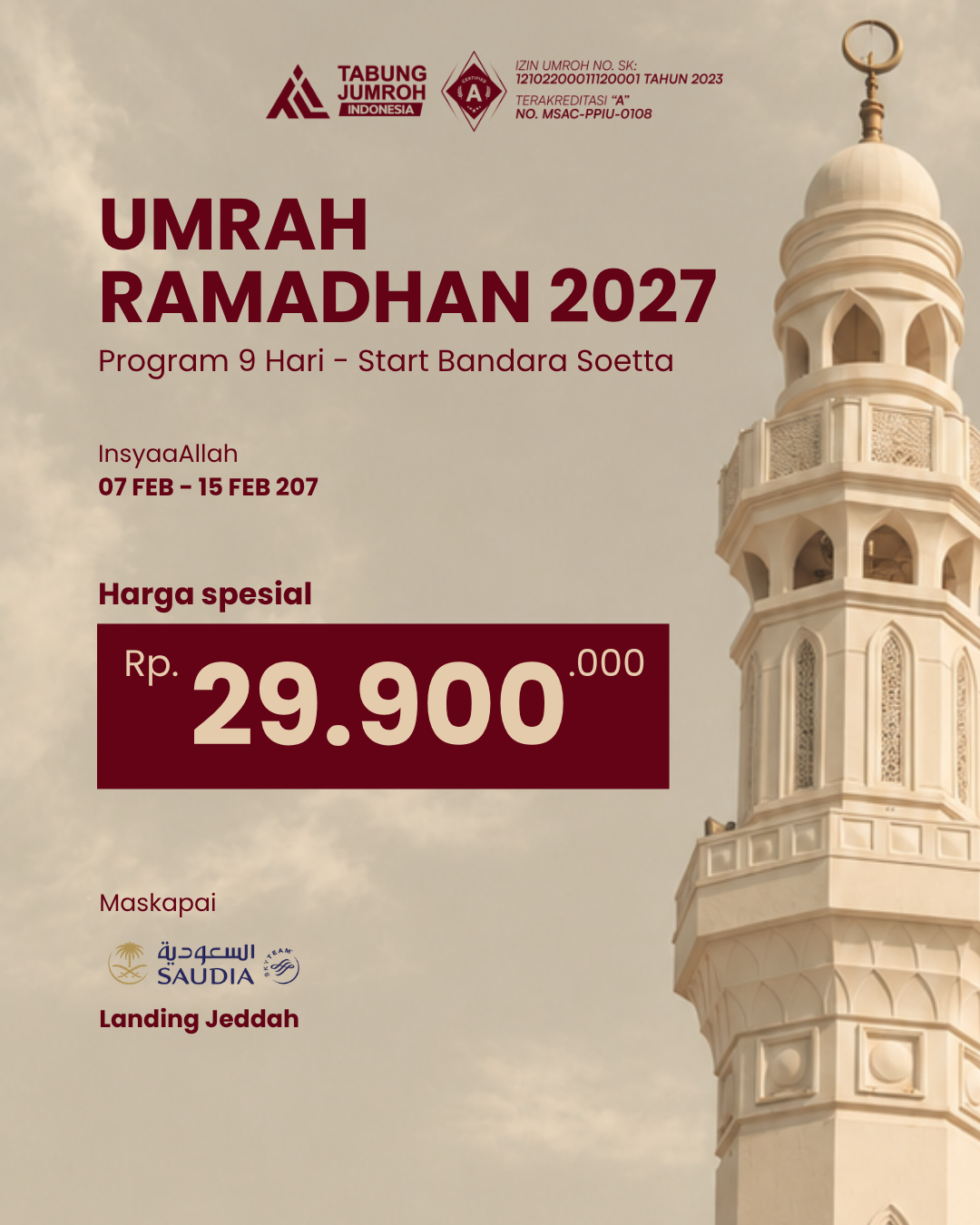 UMROH AWAL RAMADHAN 9 HARI | BASIC